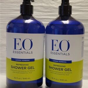 2X EO Essentials Refreshing Shower Gel Lemon Verbena 32 oz Each Botanical Oils
